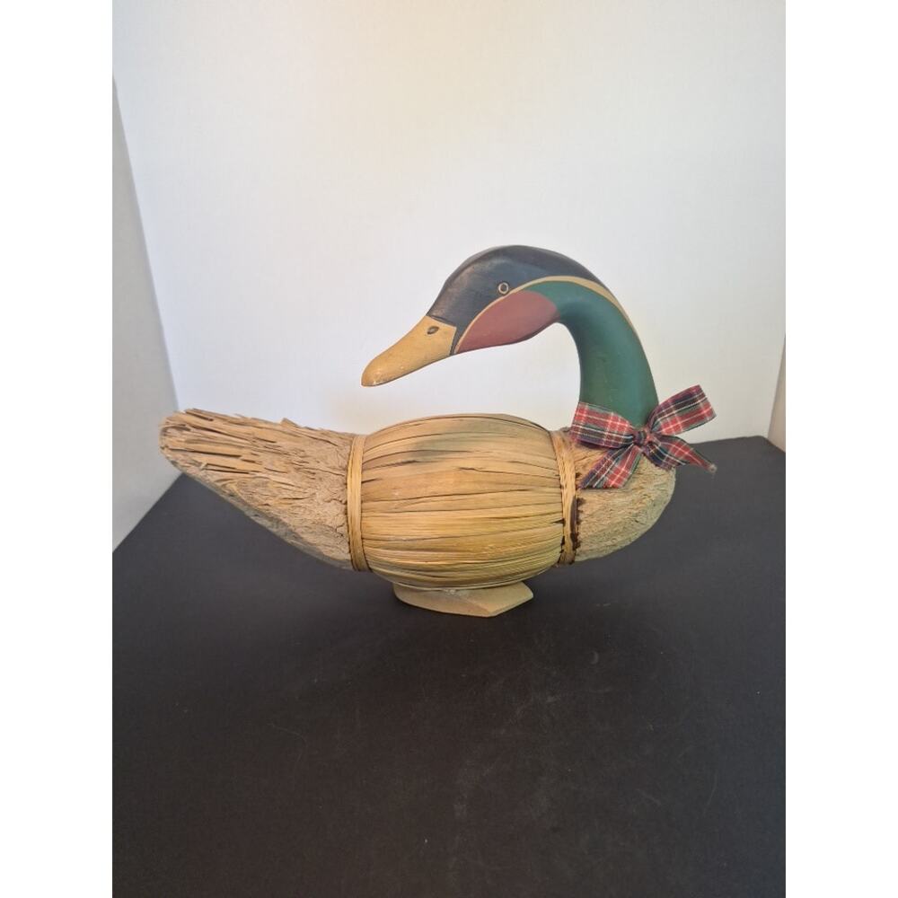 Vintage Russ Berrie & Co. Mallard Duck Figurine